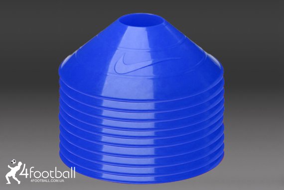 Комплект конусов для тренировок Nike 9 штук (Синие)