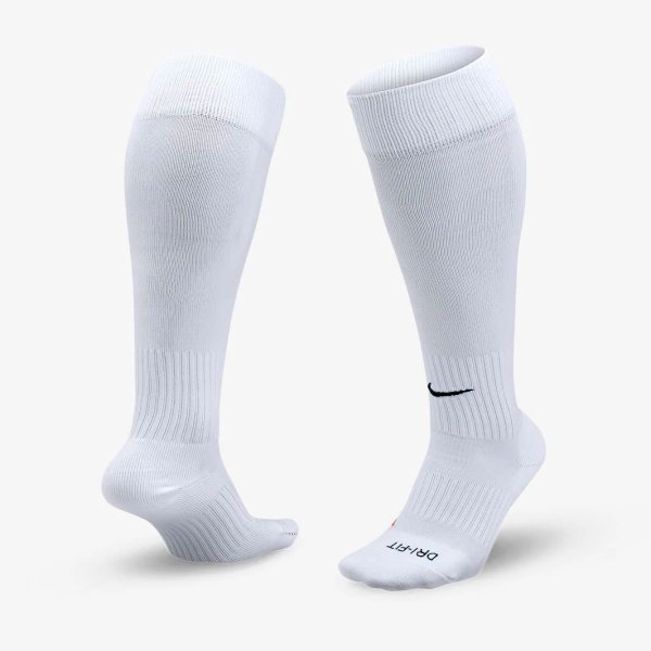 Футбольные гетры Nike Dri-Fit Classic | Белые 394386-100 / SX5728-100
