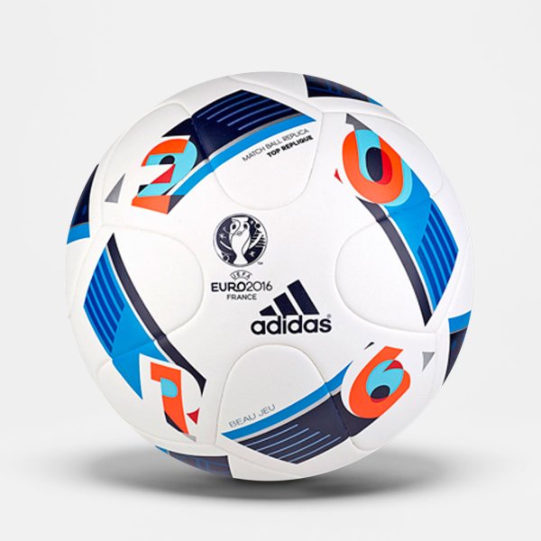 Футбольний м'яч Adidas Beau Jeu Розмір-5 - Полупро | М'яч Євро 2016 | AC5450 AC5450 - зображення 1