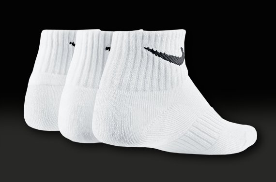 Спортивные носки Nike - 3 пары (Белые)