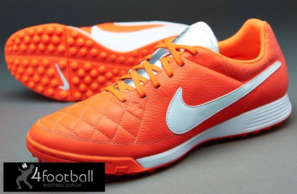 Сороконожки Nike Tiempo GENIO Leather V TF (Orange)