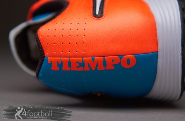Сороконожки Nike Tiempo GENIO Leather V TF (Sky-Orange) 631284-418