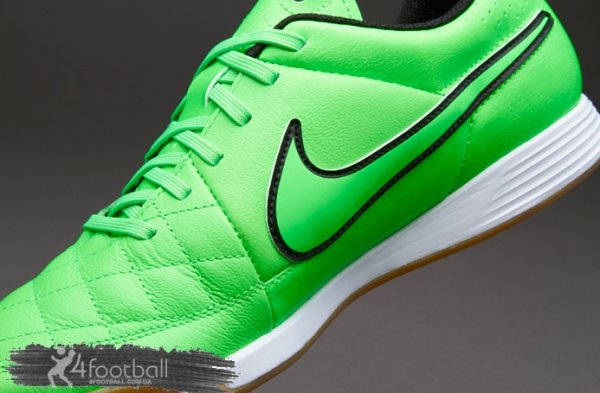 Футзалки Nike Tiempo GENIO Leather IC - Lime 631283-330
