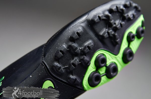 Сороконожки Nike5 Bomba II PRO LEATHER - Stealth/Green 580446-031
