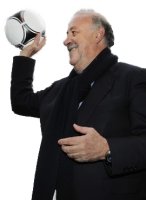 Висенте Дель Боске и Мяч Евро 2012 (тренер сборной Испании)