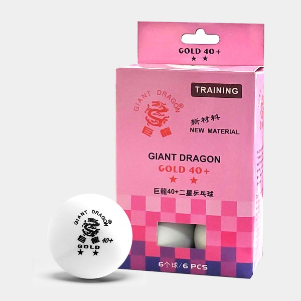 Мячи для настольного тенниса Giant Dragon Gold Ball 40+ 6-шт