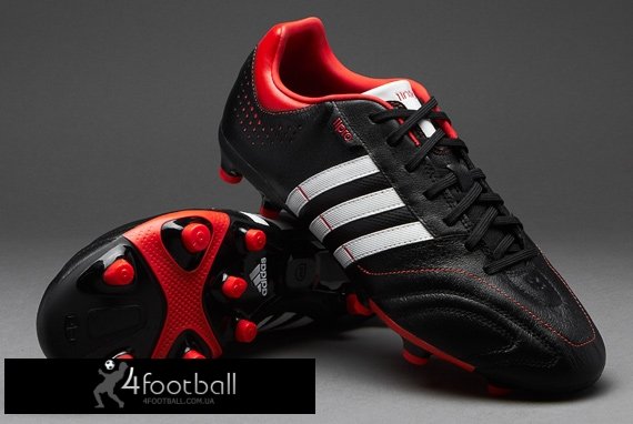 Adidas - 11Nova FG (черный-красный)