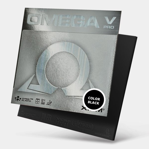 Xiom - Omega 5 V Pro Чорна MAX (Накладка на ракетку для настільного тенісу) - зображення 1