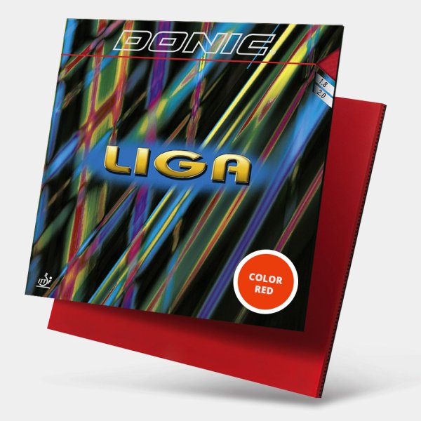 Donic Liga Червона 2.0 mm (Накладка на ракетку для настільного тенісу) - зображення 1