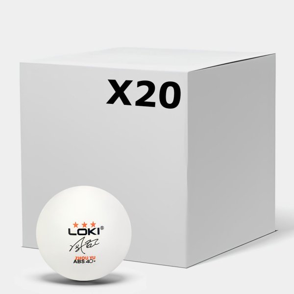 LOKI 3 Star ABS 40+ Zhou Yu - Мячи для настольного тенниса 20шт - изображение 1