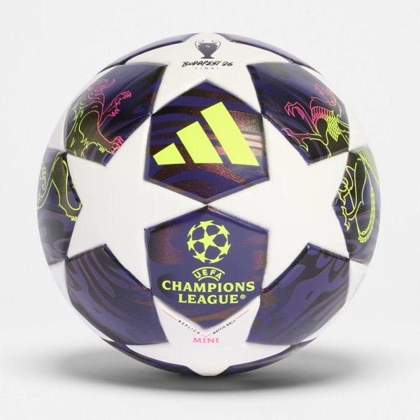 Adidas Final 26 Budapest MINI – Сувенирный мяч Лиги Чемпионов (JX9099) - изображение 1