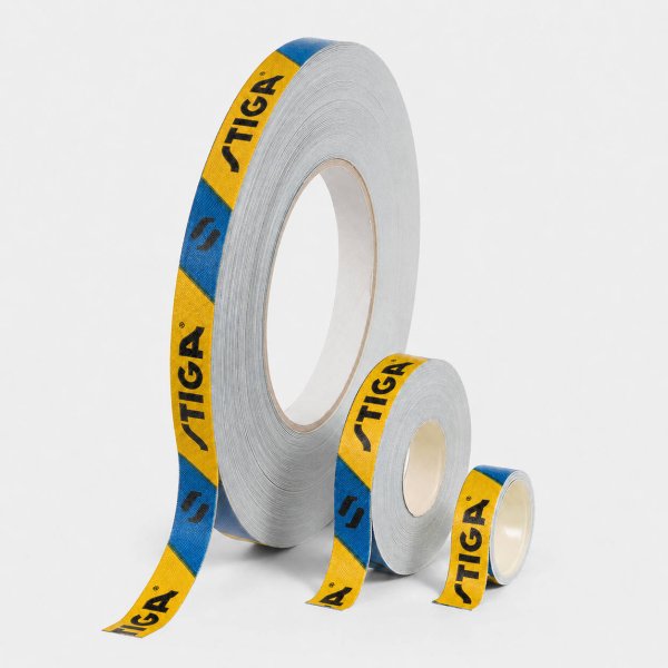 Торцьова стрічка STIGA Жовто/Блакитна H—12mm L—1m (на 2 ракетки) - зображення 1