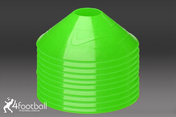 Комплект конусов для тренировок Nike 9 штук (Зеленые)