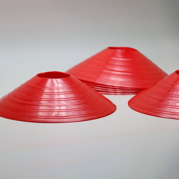 Комплект червоних конусів для тренувань 10 штук 4f-con-red-10