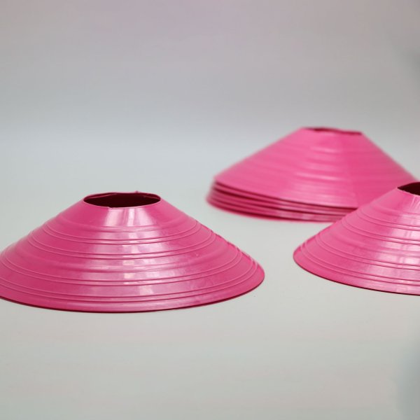 Комплект розовых конусов для тренировок 10 штук 4f-con-pink-10