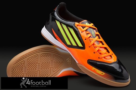 Обувь для футзала Adidas - F10 adizero TRX IC (черный/warning)