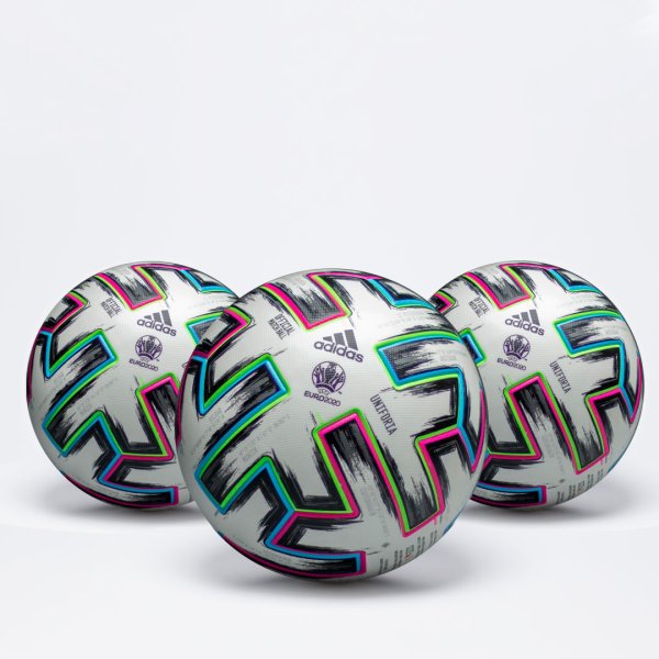 Комплект 3шт Футбольный мяч Евро 2020 adidas Uniforia OMB  FH7362 FH7362_pack