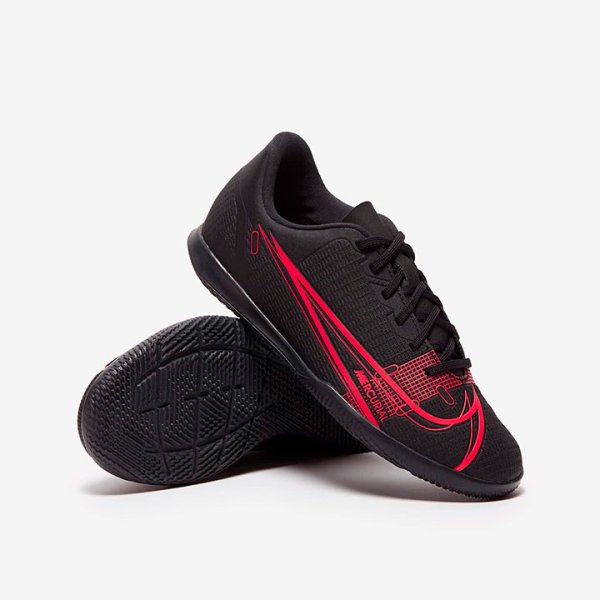 Детские футзалки Nike Mercurial Vapor Club IC - Black/Cyber CV0826-090