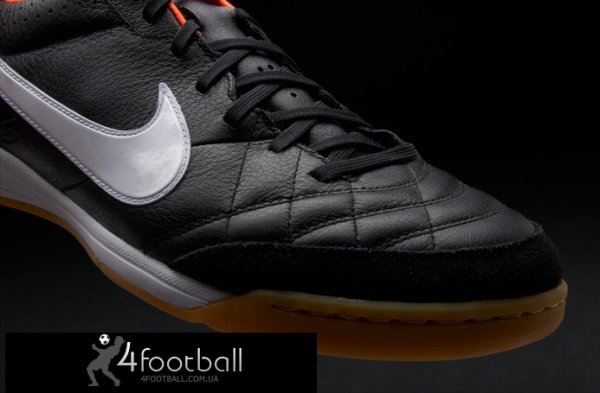 Футзалки Nike Tiempo Mystic IV IC (черные/оранжевые)