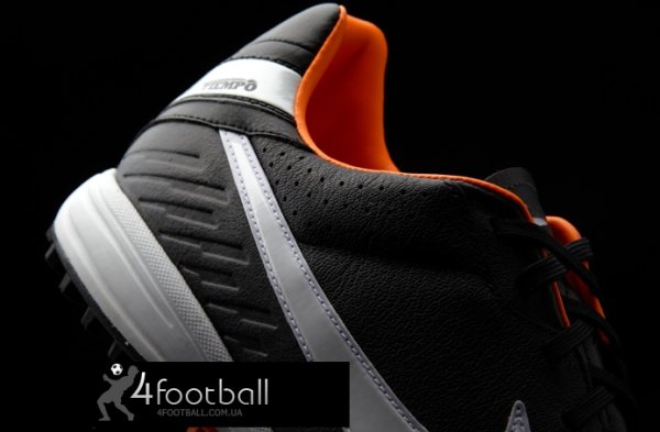 Сороконожки Nike Tiempo Mystic IV TF (черные/оранжевые)