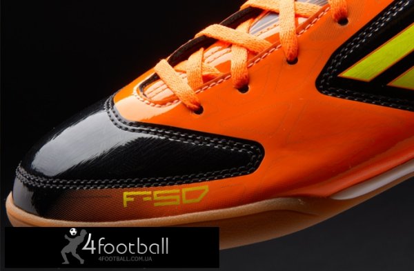 Обувь для футзала Adidas - F10 adizero TRX IC (черный/warning)