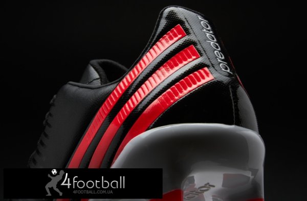 Детские бутсы Adidas Predator Absolado LZ TRX FG (черный-красный)
