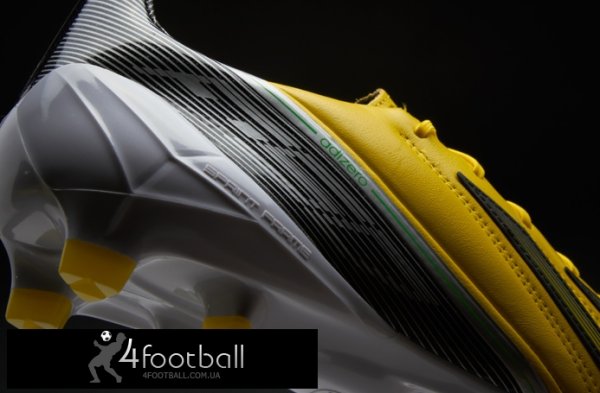 Adidas - F50 adizero TRX FG LEA (черный-желтый)