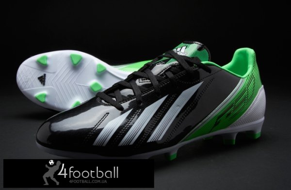 Adidas - F10 adizero TRX FG (черный-зеленый)