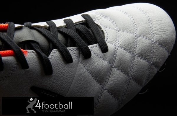 Бутсы Nike Tiempo Natural Leather IV FG (белый/оранж)