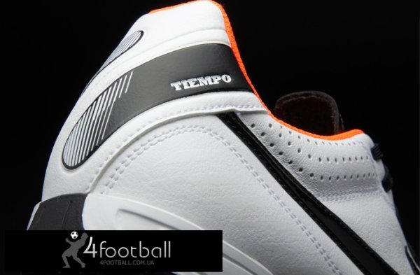 Сороконіжки Nike Tiempo Natural Leather IV TF (білий/оранж) - зображення 4