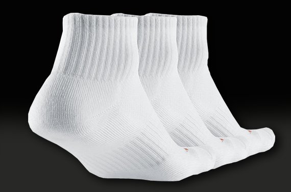 Футбольные носки Nike Dri-Fit Compression II (Белые - 1 пара) - изображение 2