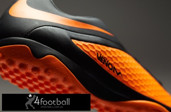 Сороконіжки Nike Hypervenom Phelon TF ( чорний-оранж) - зображення 2