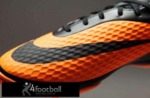 Сороконожки Nike Hypervenom Phelon TF (черный-оранж)