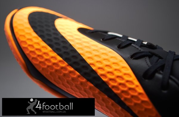 Футзалки Nike Hypervenom Phelon IC (черный-оранж)