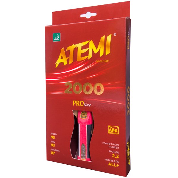 Ракетка для настільного тенісу ATEMI 2000 PRO 10052 Анатомічна