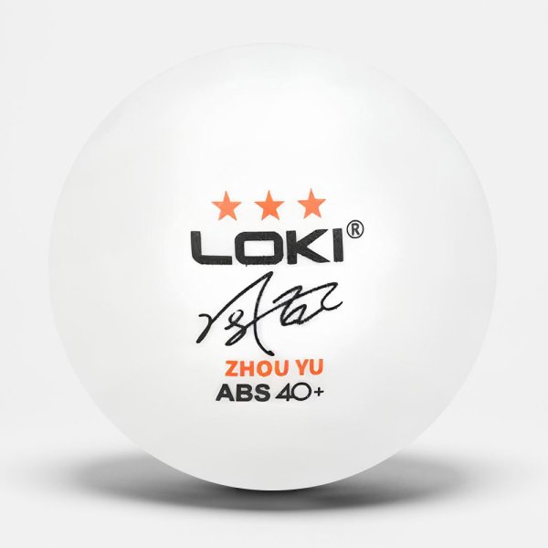LOKI 3 Star ABS 40+ Zhou Yu - Мячи для настольного тенниса 6шт - изображение 3