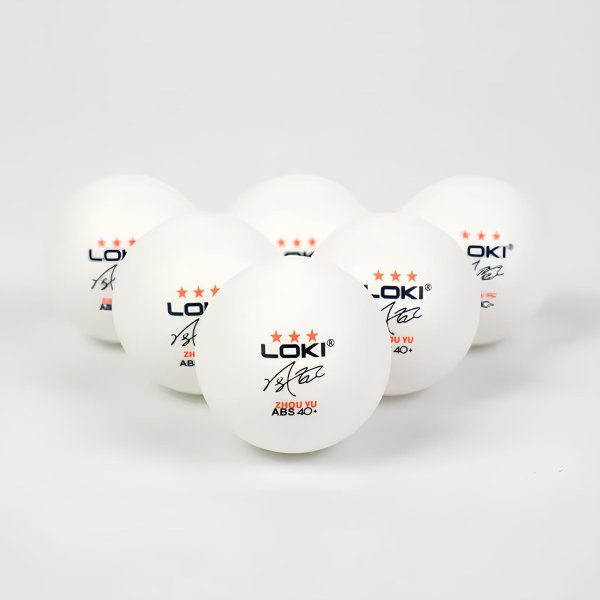 LOKI 3 Star ABS 40+ Zhou Yu - Мячи для настольного тенниса 6шт - изображение 2