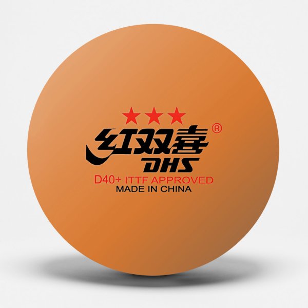 DHS D40+ Orange 3 Star ITTF Approved (Мячи для настольного тенниса, 10 штук) - изображение 2