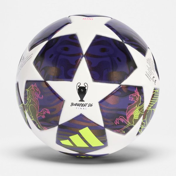 Adidas Final 26 Budapest MINI – Сувенирный мяч Лиги Чемпионов (JX9099) - изображение 2
