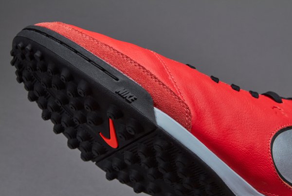 Сороконожки Nike Tiempo GENIO II Leather TF - Coral 819216-608